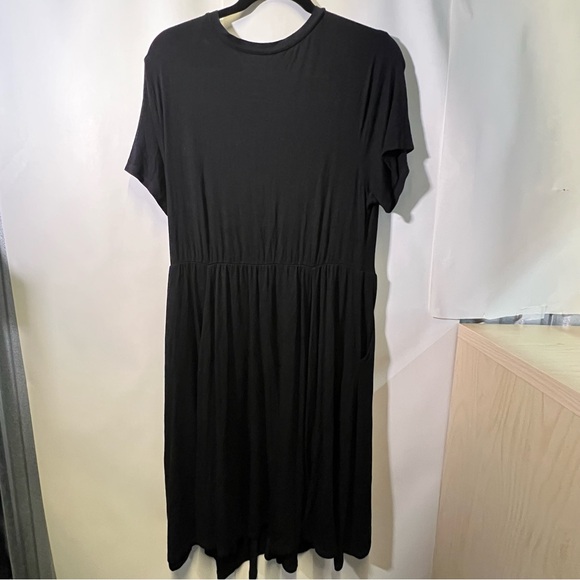 Torrid BLACK Mini Rib Knit Drape Front Skater Dress size 1XL - Picture 12 of 14